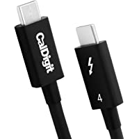 [Certificado Intel] CalDigit Thunderbolt 4-USB 4 Cable – 40 Gbps 100 W de carga- compatible con Thunderbolt 3 y USB tipo…